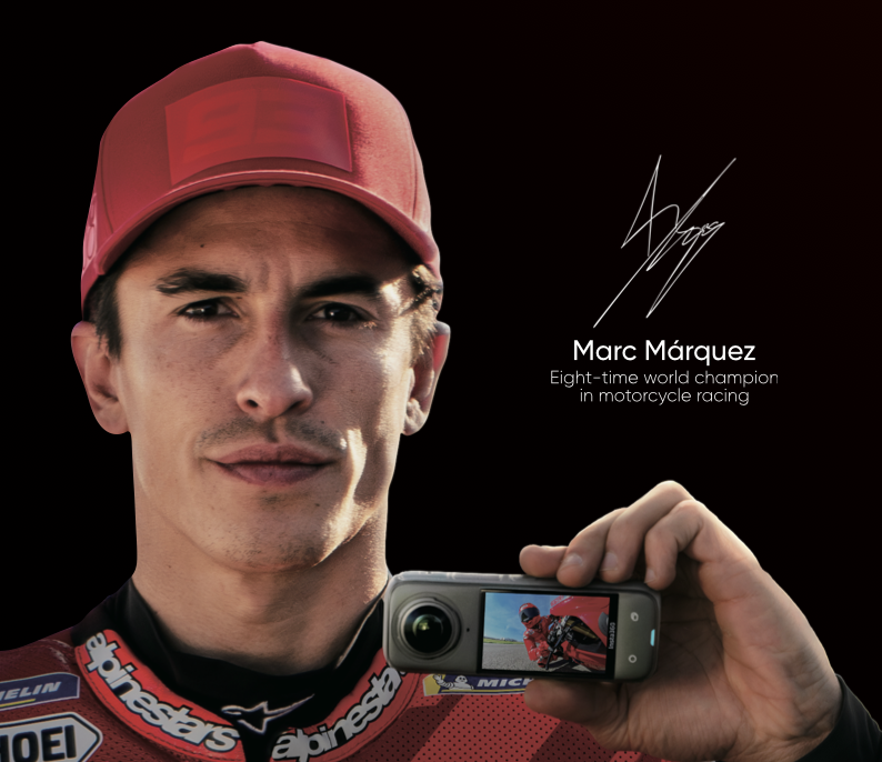 Marc Marquez, Insta360 X5 ambassador 